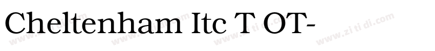 Cheltenham Itc T OT字体转换